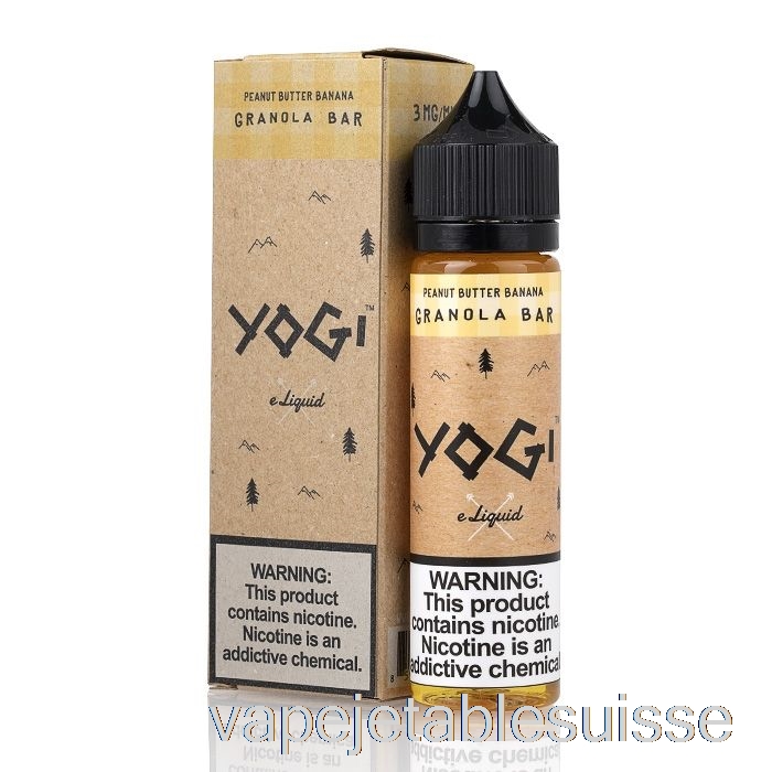 Vape Suisse Barre Granola Banane Beurre De Cacahuète - E-liquide Yogi - 60ml 0mg